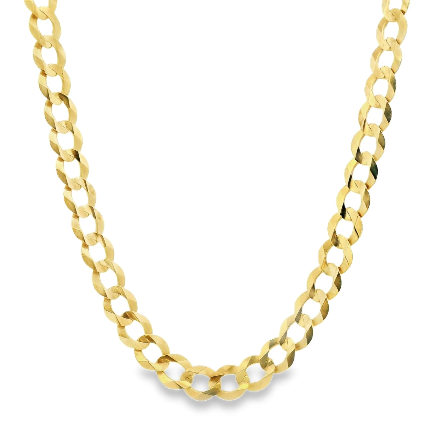 24" 14K Yellow Gold Solid Curb Chain 3 24" 14K Yellow Gold Solid Curb Chain