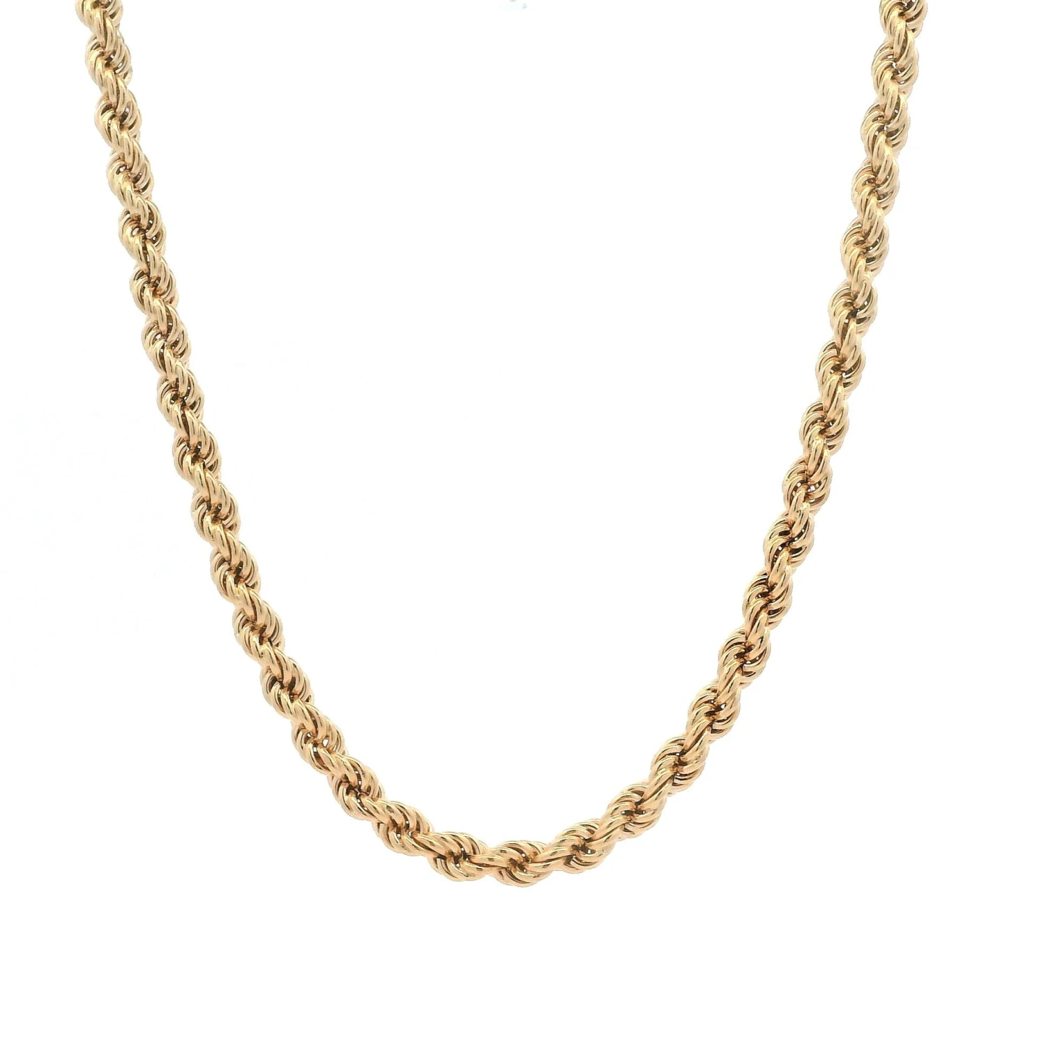 26" Rose Gold Rope Chain 18K 3 26" Rose Gold Rope Chain 18K