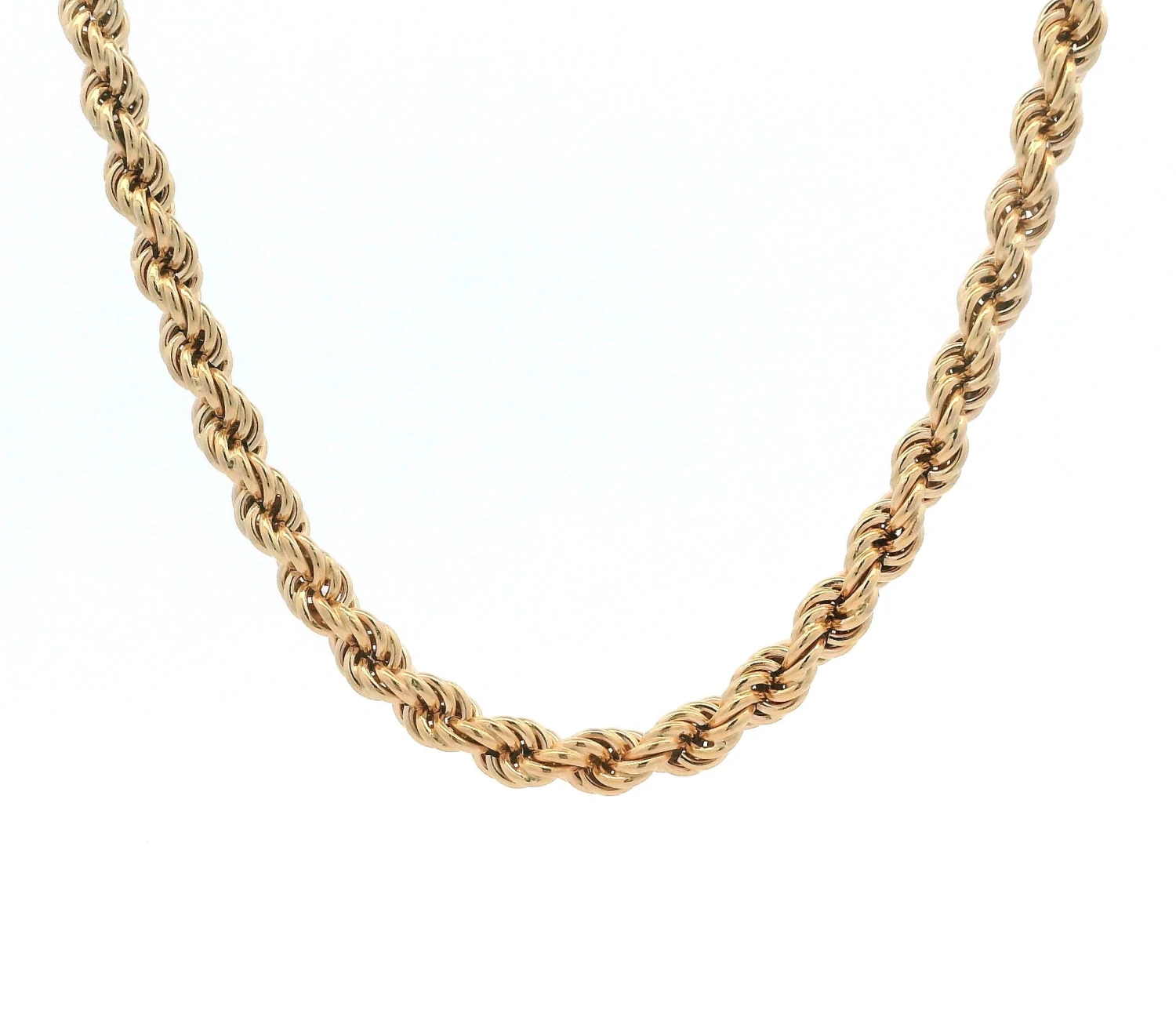 26" Rose Gold Rope Chain 18K 4 26" Rose Gold Rope Chain 18K - Image 2