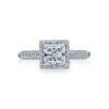 Tacori 18k White Gold Simply Tacori Princess Diamond Engagement Ring Setting (0.34 CTW) -DIAMOND JEWELRY SHOP 2502prp6 10