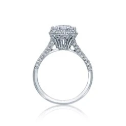 Tacori 18k White Gold Simply Tacori Round Diamond Engagement Ring Setting (0.5 CTW) 6 Tacori 18k White Gold Simply Tacori Round Diamond Engagement Ring Setting (0.5 CTW) -DIAMOND JEWELRY SHOP 2502rdp75 20