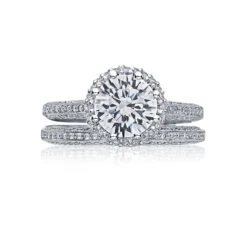 Tacori 18k White Gold Simply Tacori Round Diamond Engagement Ring Setting (0.5 CTW) 7 Tacori 18k White Gold Simply Tacori Round Diamond Engagement Ring Setting (0.5 CTW) -DIAMOND JEWELRY SHOP 2502rdp75 30