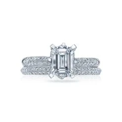 Tacori 18k White Gold Simply Tacori Engagement Ring Setting (0.06CTW) -DIAMOND JEWELRY SHOP 2504emp7x5 30