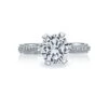 Tacori 18k White Gold Simply Tacori Round Diamond Engagement Ring Setting (0.17 CTW) 1 Tacori 18k White Gold Simply Tacori Round Diamond Engagement Ring Setting (0.17 CTW) -DIAMOND JEWELRY SHOP 2507rd8 10