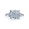 Tacori 18k White Gold Simply Tacori Princess Diamond Engagement Ring Setting (0.68CTW) -DIAMOND JEWELRY SHOP 2525pr65 10