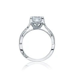 Tacori Platinum Ribbon Princess Diamond Engagement Ring Setting (0.28CTW) 6 Tacori Platinum Ribbon Princess Diamond Engagement Ring Setting (0.28CTW) -DIAMOND JEWELRY SHOP 2565pr65 20