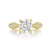 Tacori 18k Yellow Gold Classic Crescent Round Diamond Engagement Ring Setting (0.85 CTW) 1 Tacori 18k Yellow Gold Classic Crescent Round Diamond Engagement Ring Setting (0.85 CTW) -DIAMOND JEWELRY SHOP 2578rd8y 10 1