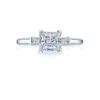 Tacori 18k White Gold Simply Tacori Princess Diamond Engagement Ring Setting (0.21CTW) -DIAMOND JEWELRY SHOP 2605pr55 10