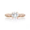 Tacori 18k Rose Gold Reverse Crescent Round Diamond Engagement Ring Setting (0.25 CTW) 1 Tacori 18k Rose Gold Reverse Crescent Round Diamond Engagement Ring Setting (0.25 CTW) -DIAMOND JEWELRY SHOP 2617rd65pk 10