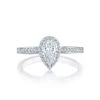 Tacori 18k White Gold Dantela Pear Diamond Engagement Ring Setting (0.26 CTW) 1 Tacori 18k White Gold Dantela Pear Diamond Engagement Ring Setting (0.26 CTW) -DIAMOND JEWELRY SHOP 2620ps8x5p 10 1
