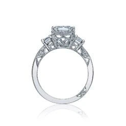 Tacori 18k White Gold Dantela Engagement Ring Setting (0.76 CTW) -DIAMOND JEWELRY SHOP 2621eclg 20