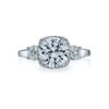 Tacori 18k White Gold Dantela Round Diamond Engagement Ring Setting (0.72 CTW) 2 Tacori 18k White Gold Dantela Round Diamond Engagement Ring Setting (0.72 CTW) -DIAMOND JEWELRY SHOP 2623rdlg 10
