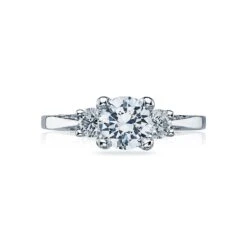 Tacori 18k White Gold Simply Tacori Round Diamond Engagement Ring Setting (0.45 CTW)