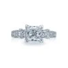 Tacori 18k White Gold Simply Tacori Princess Diamond Engagement Ring Setting (1.48 CTW) -DIAMOND JEWELRY SHOP 2636pr7 10