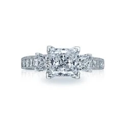 Tacori 18k White Gold Simply Tacori Princess Diamond Engagement Ring Setting (1.48 CTW)