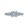 Tacori Platinum Simply Tacori Round Diamond Engagement Ring Setting (0.73 CTW) -DIAMOND JEWELRY SHOP 2636rd65 10
