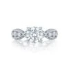 Tacori 18k White Gold Classic Crescent Round Diamond Engagement Ring Setting (0.77 CTW) 2 Tacori 18k White Gold Classic Crescent Round Diamond Engagement Ring Setting (0.77 CTW) -DIAMOND JEWELRY SHOP 2644rd7512 10 1