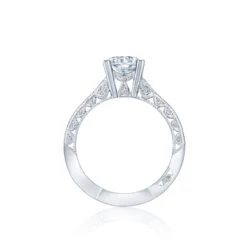 Tacori 18k White Gold Classic Crescent Round Diamond Engagement Ring Setting (0.77 CTW) 12 Tacori 18k White Gold Classic Crescent Round Diamond Engagement Ring Setting (0.77 CTW) -DIAMOND JEWELRY SHOP 2644rd7512 20 1