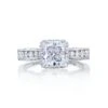 Tacori 18k White Goldd Dantela Princess Diamond Engagement Ring Setting (0.6 CTW) 2 Tacori 18k White Goldd Dantela Princess Diamond Engagement Ring Setting (0.6 CTW) -DIAMOND JEWELRY SHOP 2646 35pr65 10