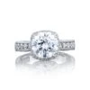 Tacori 18k White Gold Dantela Round Diamond Engagement Ring Setting (0.63 CTW) -DIAMOND JEWELRY SHOP 2646 35rdc85 10