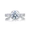 Tacori 18k White Gold Dantela Round Diamond Engagement Ring Setting (0.52 CTW) 1 Tacori 18k White Gold Dantela Round Diamond Engagement Ring Setting (0.52 CTW) -DIAMOND JEWELRY SHOP 2646 3rdc75 10