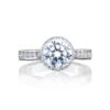 Tacori 1k White Gold Dantela Round Diamond Engagement Ring Setting (0.53 CTW) 1 Tacori 1k White Gold Dantela Round Diamond Engagement Ring Setting (0.53 CTW) -DIAMOND JEWELRY SHOP 2646 3rdr75 10