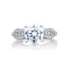 Tacori 18k White Gold Ribbon Round Diamond Engagement Ring Setting (0.3 CTW) 1 Tacori 18k White Gold Ribbon Round Diamond Engagement Ring Setting (0.3 CTW) -DIAMOND JEWELRY SHOP 2648rd8 10