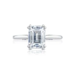 Tacori 18k White Gold Simply Tacori Engagement Ring Setting (0.07 CTW)