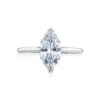 Tacori 18k White Gold Simply Tacori Marquise Diamond Engagement Ring Setting (0.07 CTW) 2 Tacori 18k White Gold Simply Tacori Marquise Diamond Engagement Ring Setting (0.07 CTW) -DIAMOND JEWELRY SHOP 2650mq12x6 10