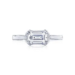 Tacori 18k White Gold Simply Tacori Engagement Ring Setting (0.11 CTW)