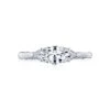 Tacori 18k White Gold Simply Tacori Marquise Diamond Engagement Ring Setting (0.09 CTW)