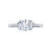 Tacori 18k White Gold Simply Tacori Oval Diamond Engagement Ring Setting (0.13 CTW) -DIAMOND JEWELRY SHOP 2654ov85x65 10