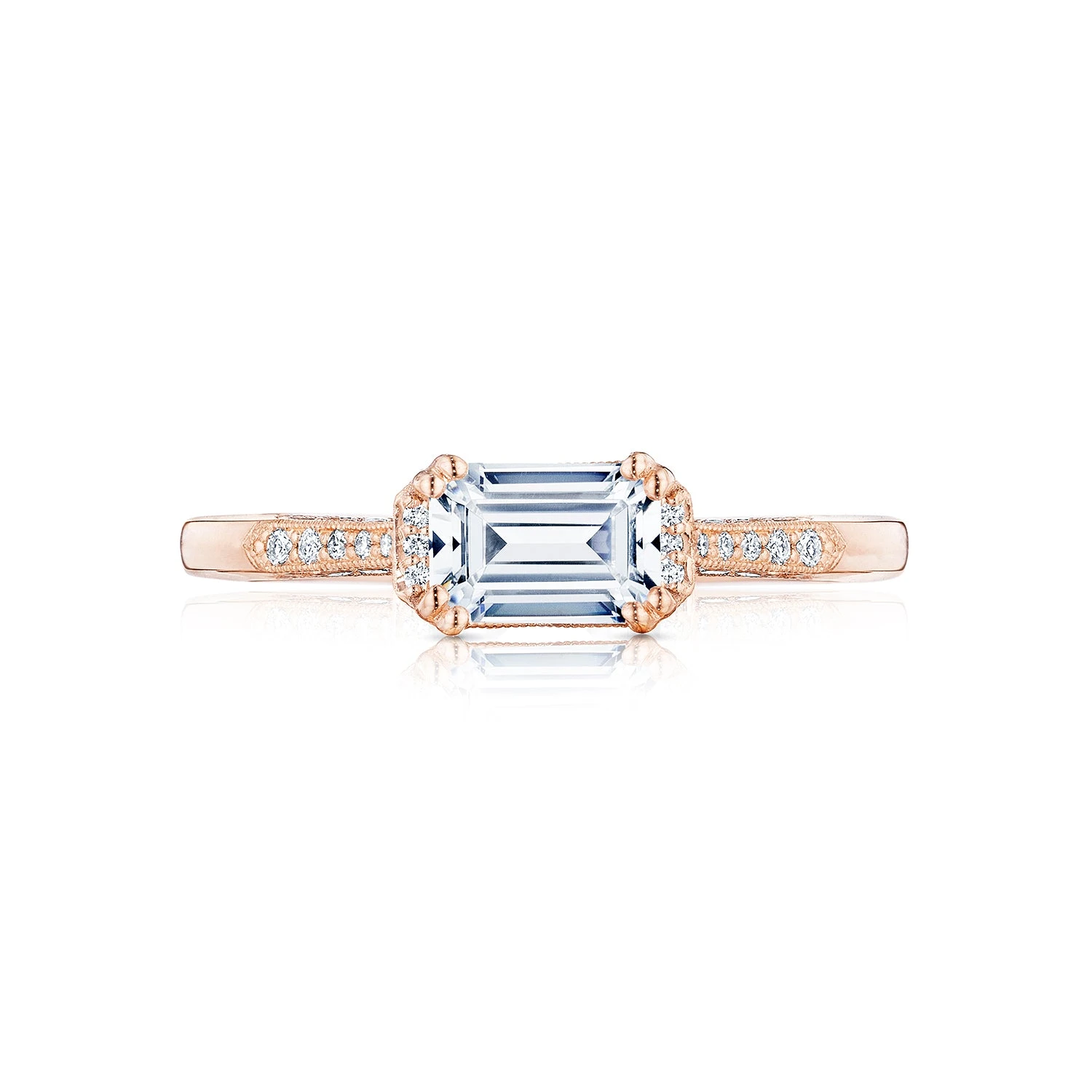 Tacori 18k Rose Gold Simply Tacori Engagement Ring Setting (0.14 CTW) 3 Tacori 18k Rose Gold Simply Tacori Engagement Ring Setting (0.14 CTW)
