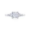 Tacori 18k White Gold Simply Tacori Princess Diamond Engagement Ring Setting (0.28 CTW) -DIAMOND JEWELRY SHOP 2658pr6 10