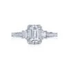 Tacori 18k White Gold Dantela Engagement Ring Setting (0.48 CTW)