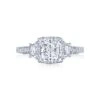 Tacori 18k White Gold Dantela Princess Diamond Engagement Ring Setting (0.69 CTW) -DIAMOND JEWELRY SHOP 2663pr65 10