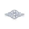 Tacori 18k White Gold Dantela Round Diamond Engagement Ring Setting (0.69 CTW) 2 Tacori 18k White Gold Dantela Round Diamond Engagement Ring Setting (0.69 CTW) -DIAMOND JEWELRY SHOP 2663rd75 10