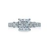 Tacori 18k White Gold Clean Crescent Princess Diamond Engagement Ring Setting (1.17 CTW) -DIAMOND JEWELRY SHOP 29 25pr7 10