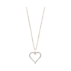 Diamond Open Heart Necklace 1/4, 1/2, Or 1 CTW -DIAMOND JEWELRY SHOP 2n2