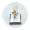 Estate 18K Yellow Gold Diamond & Multi Sapphire ByPass Ring (0.58CTW) -DIAMOND JEWELRY SHOP 3 flower gemstone ring