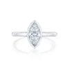 Tacori 18k White Gold Starlit Marquise Diamond Engagement Ring Setting (0.01 CTW) 1 Tacori 18k White Gold Starlit Marquise Diamond Engagement Ring Setting (0.01 CTW) -DIAMOND JEWELRY SHOP 300 2mq11x55 10