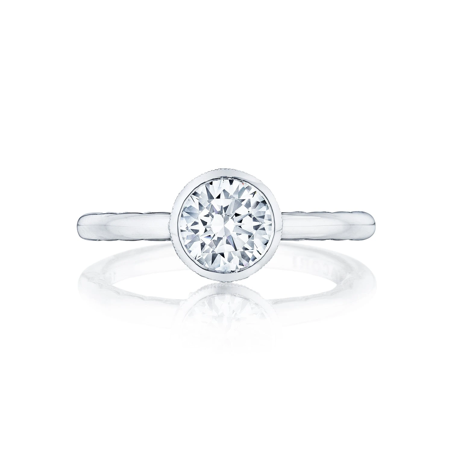 Tacori 18k White Gold Starlit Round Diamond Engagement Ring Setting (0.01 CTW) 3 Tacori 18k White Gold Starlit Round Diamond Engagement Ring Setting (0.01 CTW)