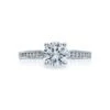 Tacori 18k White Gold Simply Tacori Round Diamond Engagement Ring Setting (0.25 CTW)
