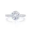 Tacori 18k White Gold Starlit Round Diamond Engagement Ring Setting (0.35 CTW) 1 Tacori 18k White Gold Starlit Round Diamond Engagement Ring Setting (0.35 CTW) -DIAMOND JEWELRY SHOP 301 25rd8 10