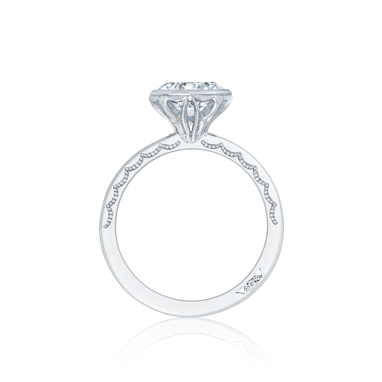 Tacori 18k White Gold Starlit Round Diamond Engagement Ring Setting (0.35 CTW) 4 Tacori 18k White Gold Starlit Round Diamond Engagement Ring Setting (0.35 CTW) - Image 2