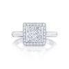 Tacori 18k White Gold Starlit Princess Diamond Engagement Ring Setting (0.29 CTW) -DIAMOND JEWELRY SHOP 304 25pr65 10