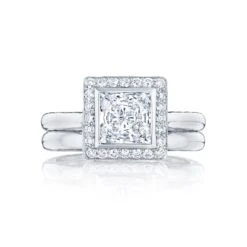 Tacori 18k White Gold Starlit Princess Diamond Engagement Ring Setting (0.29 CTW) 7 Tacori 18k White Gold Starlit Princess Diamond Engagement Ring Setting (0.29 CTW) -DIAMOND JEWELRY SHOP 304 25pr65 30