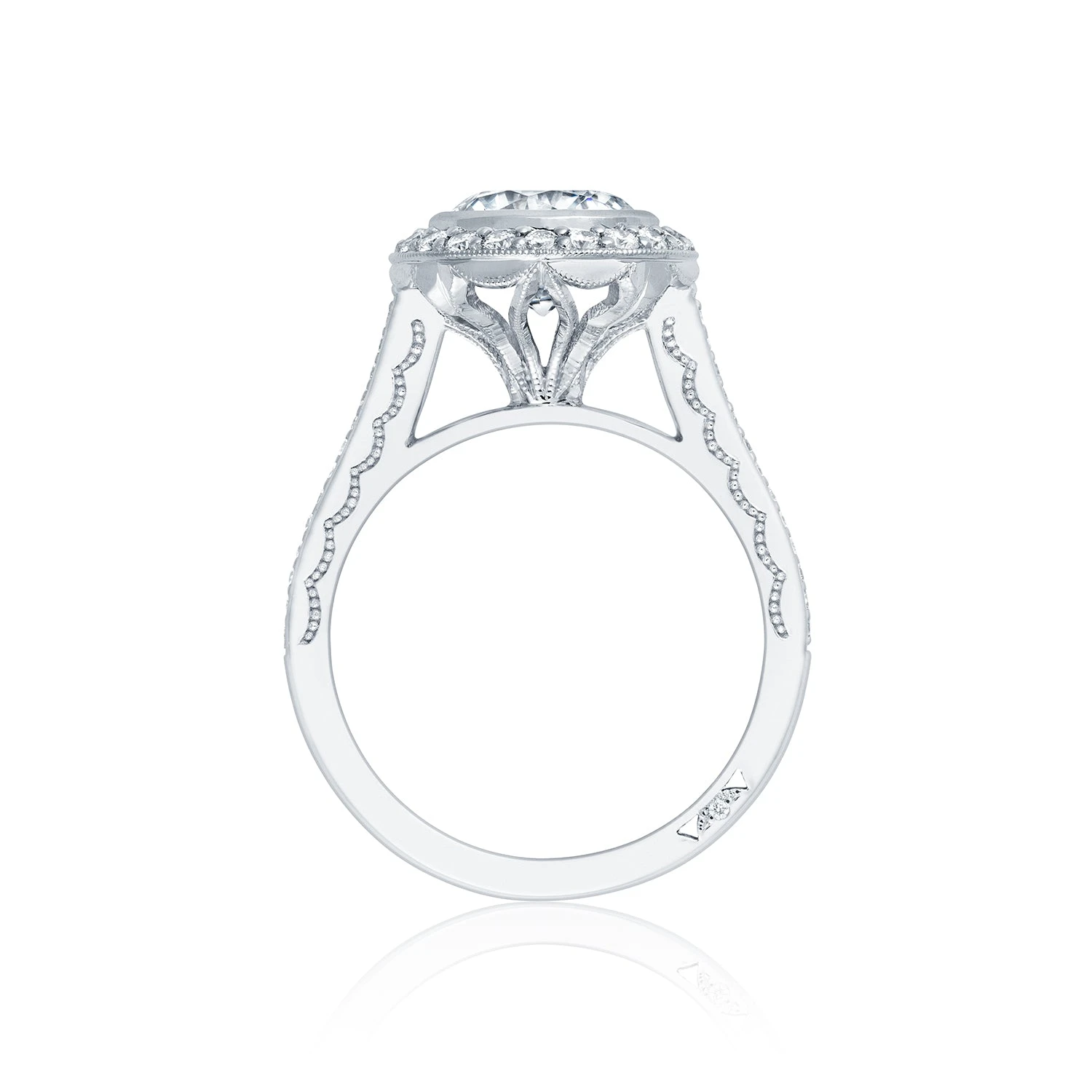 Tacori 18k White Gold Starlit Round Diamond Engagement Ring Setting (0.44 CTW) 4 Tacori 18k White Gold Starlit Round Diamond Engagement Ring Setting (0.44 CTW) - Image 2