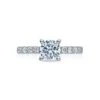 Tacori 18k White Gold Clean Crescent Round Diamond Engagement Ring Setting (0.6 CTW) -DIAMOND JEWELRY SHOP 33 25rd65 10