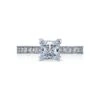 Tacori 18k White Gold Sculpted Crescent Princess Diamond Engagement Ring Setting (0.7 CTW) 2 Tacori 18k White Gold Sculpted Crescent Princess Diamond Engagement Ring Setting (0.7 CTW) -DIAMOND JEWELRY SHOP 45 25pr6 10
